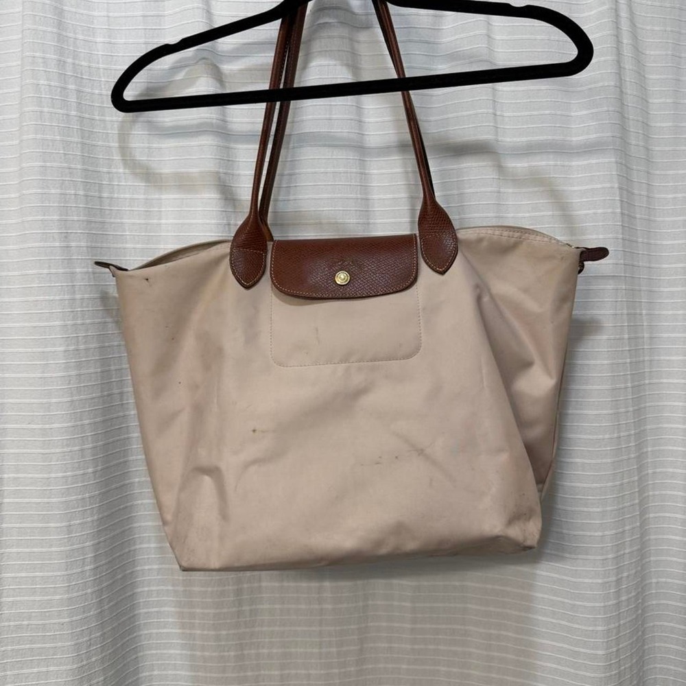 Longchamp beige tote bag